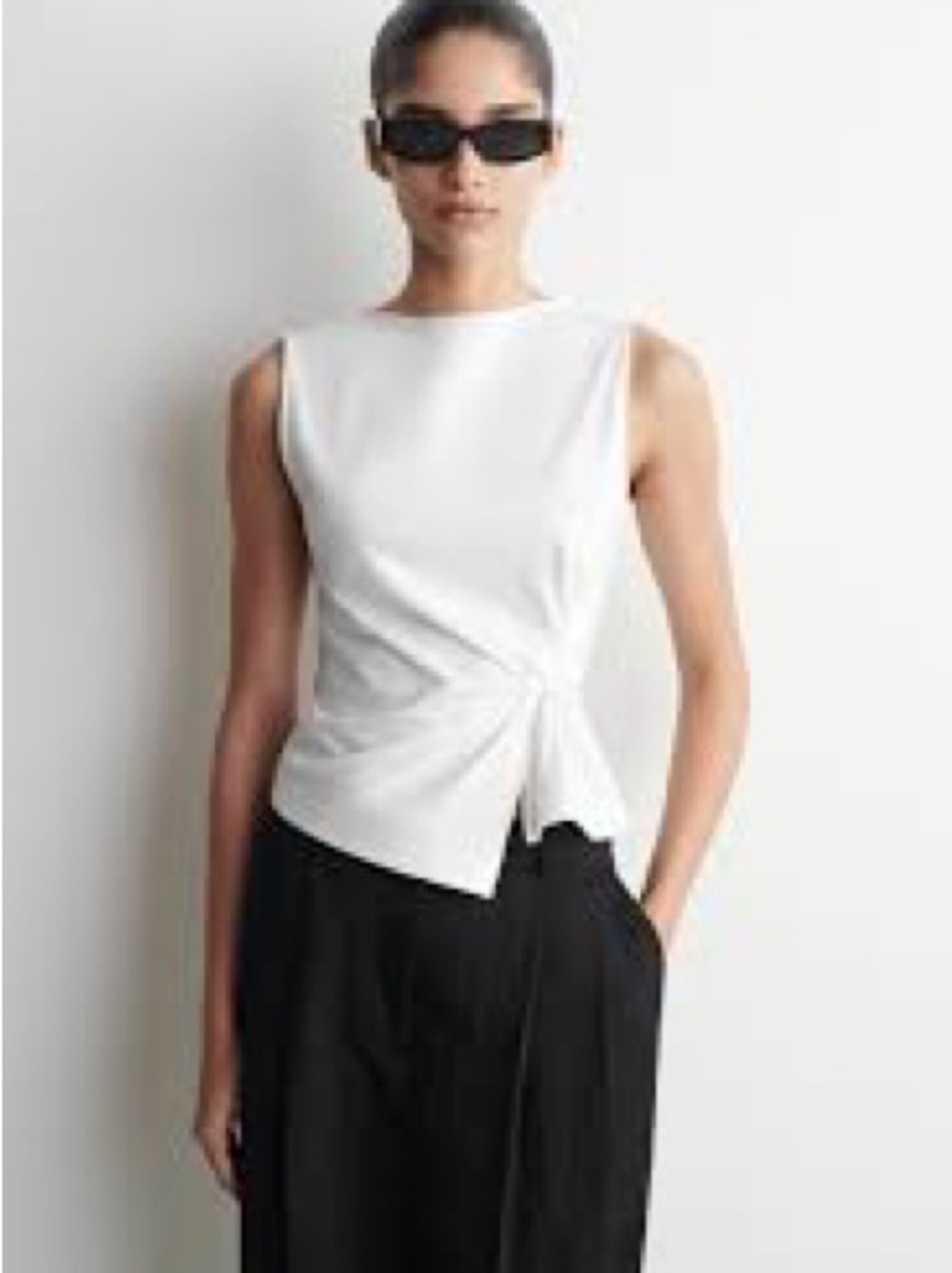 Twist detailed jersey top GUC